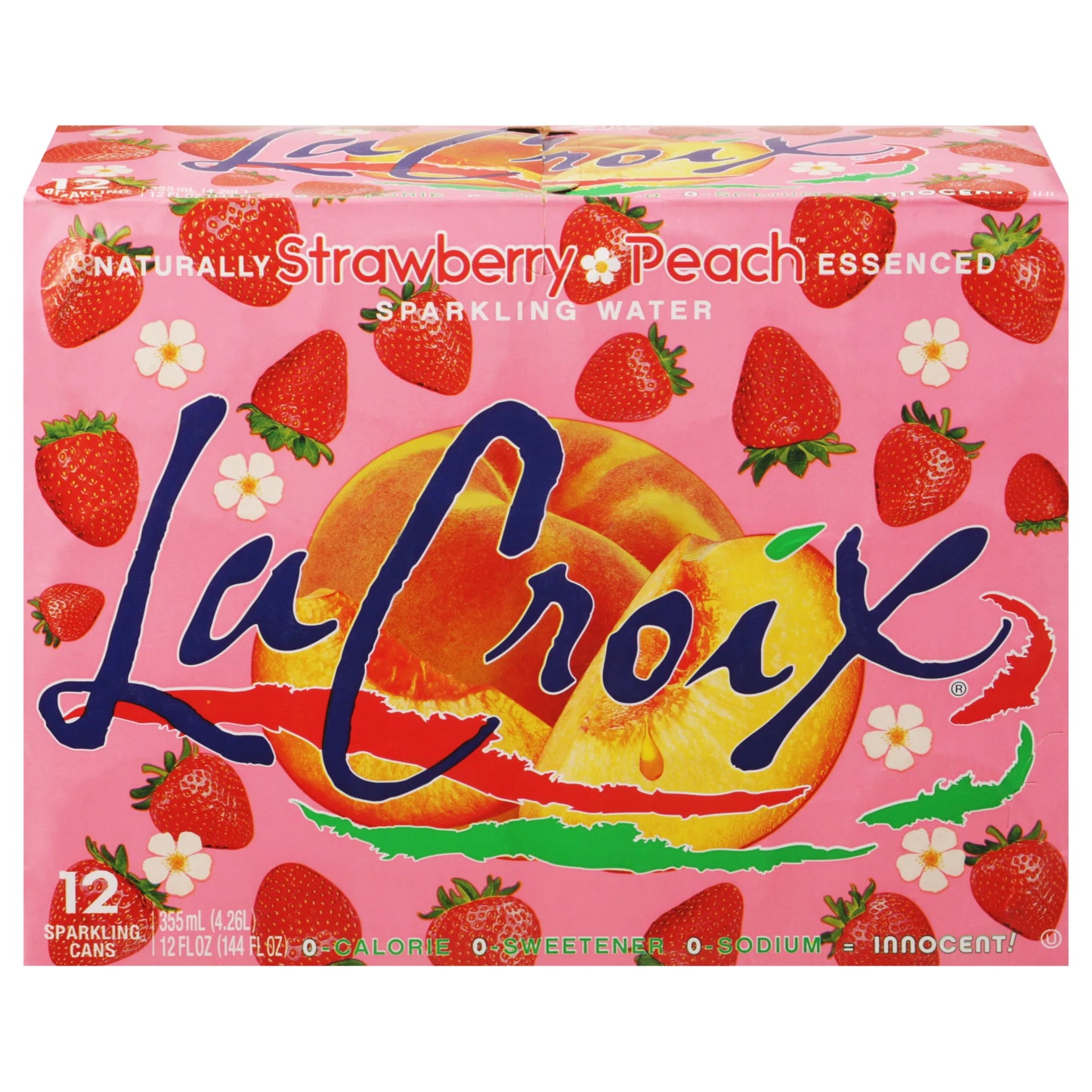LaCroix Sparkling Water, Strawberry Peach 144 fl. oz.