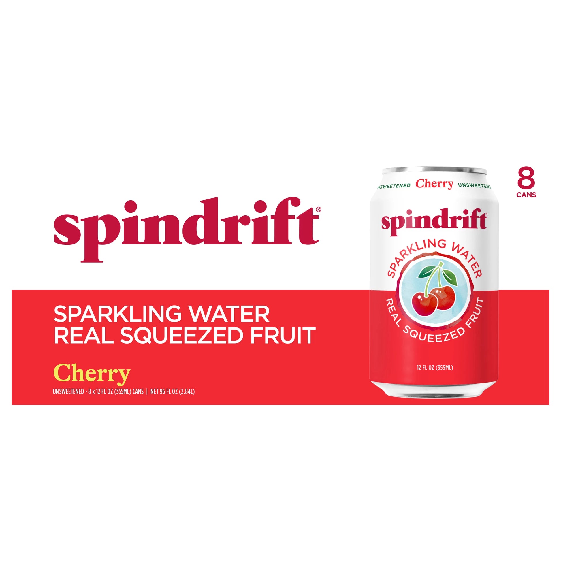 Spindrift Cherry Sparkling Water 96 fl. oz. bulk pack available from Crabtree Supply. Fast local delivery and nationwide shipping.