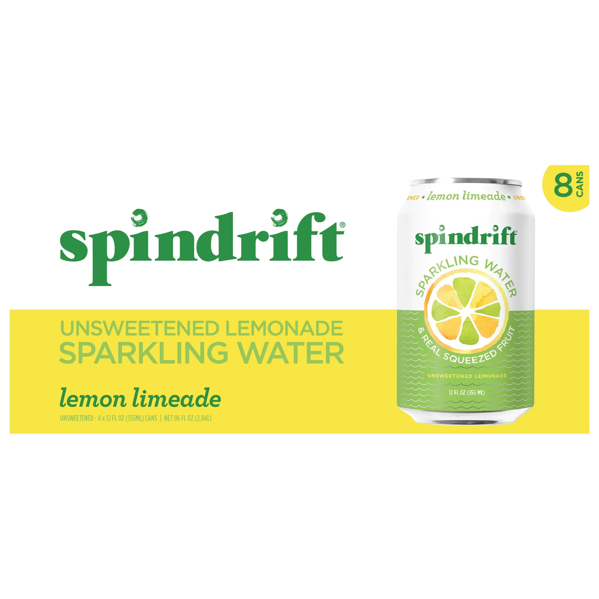 Spindrift Lemon Limeade Sparkling Water 96 fl. oz. bulk pack available from Crabtree Supply. Fast local delivery and nationwide shipping.
