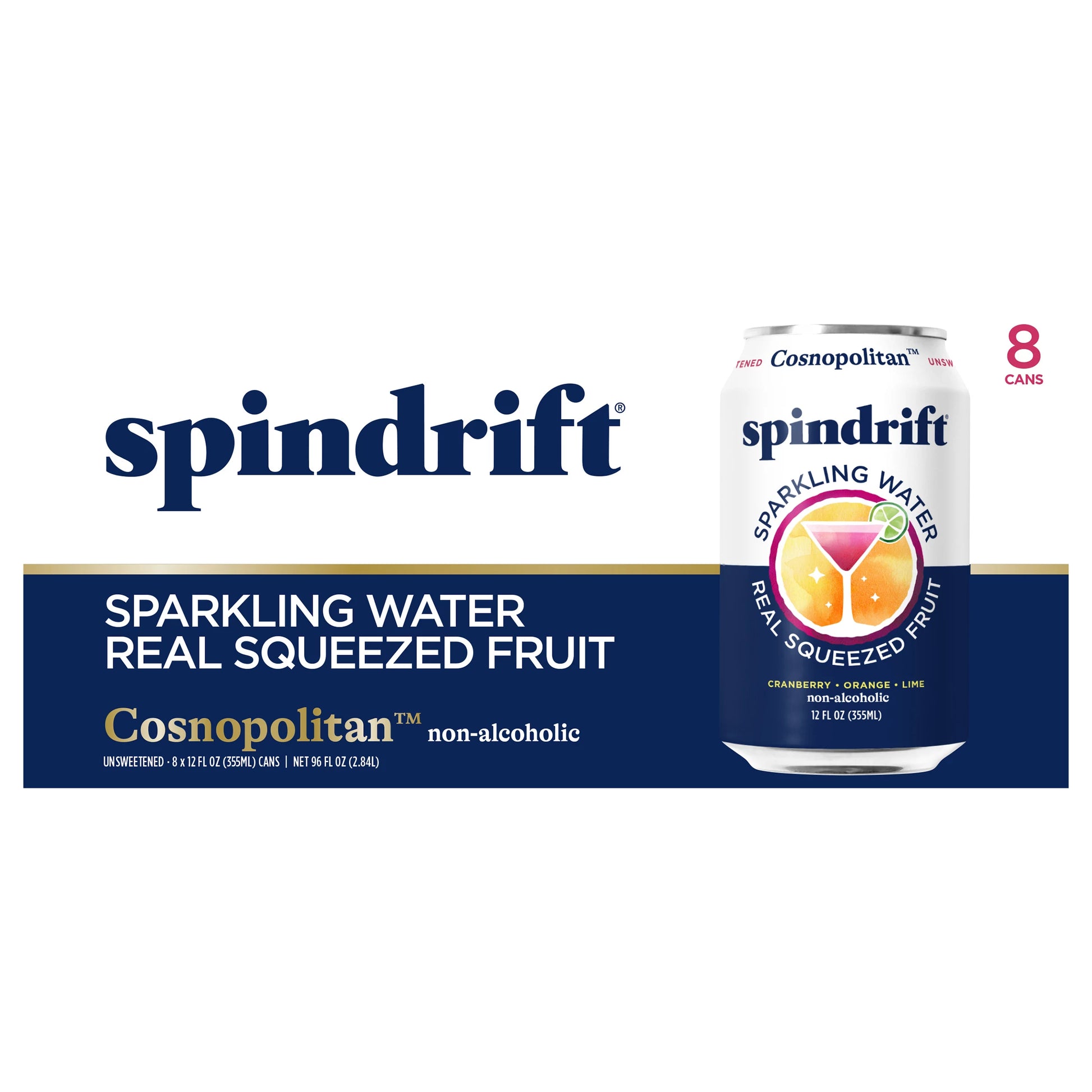 Spindrift Non-Alcoholic Cosnopolitan Sparkling Water 96 fl. oz. bulk pack available from Crabtree Supply. Fast local delivery and nationwide shipping.
