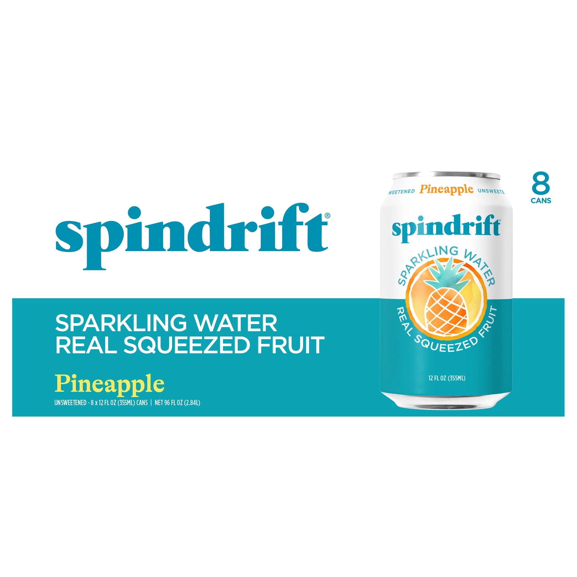 Spindrift Pineapple Sparkling Water 8 x 12 fl. oz. bulk pack available from Crabtree Supply. Fast local delivery and nationwide shipping.