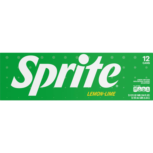 Sprite Lemon-Lime Soda Cans 12 x 12 fl. oz. bulk pack available from Crabtree Supply. Fast local delivery and nationwide shipping.