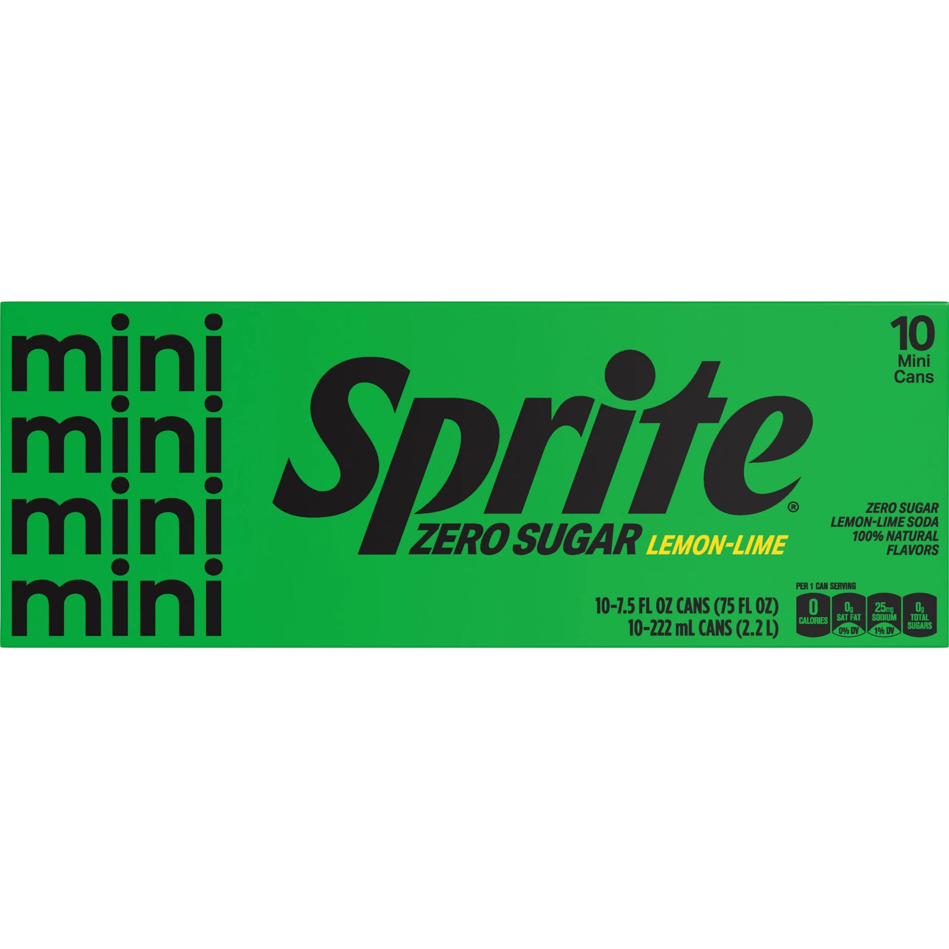 Sprite Zero Sugar Lemon-Lime Soda, Mini Cans 10 x 7.5 fl. oz. bulk pack available from Crabtree Supply. Fast local delivery and nationwide shipping.