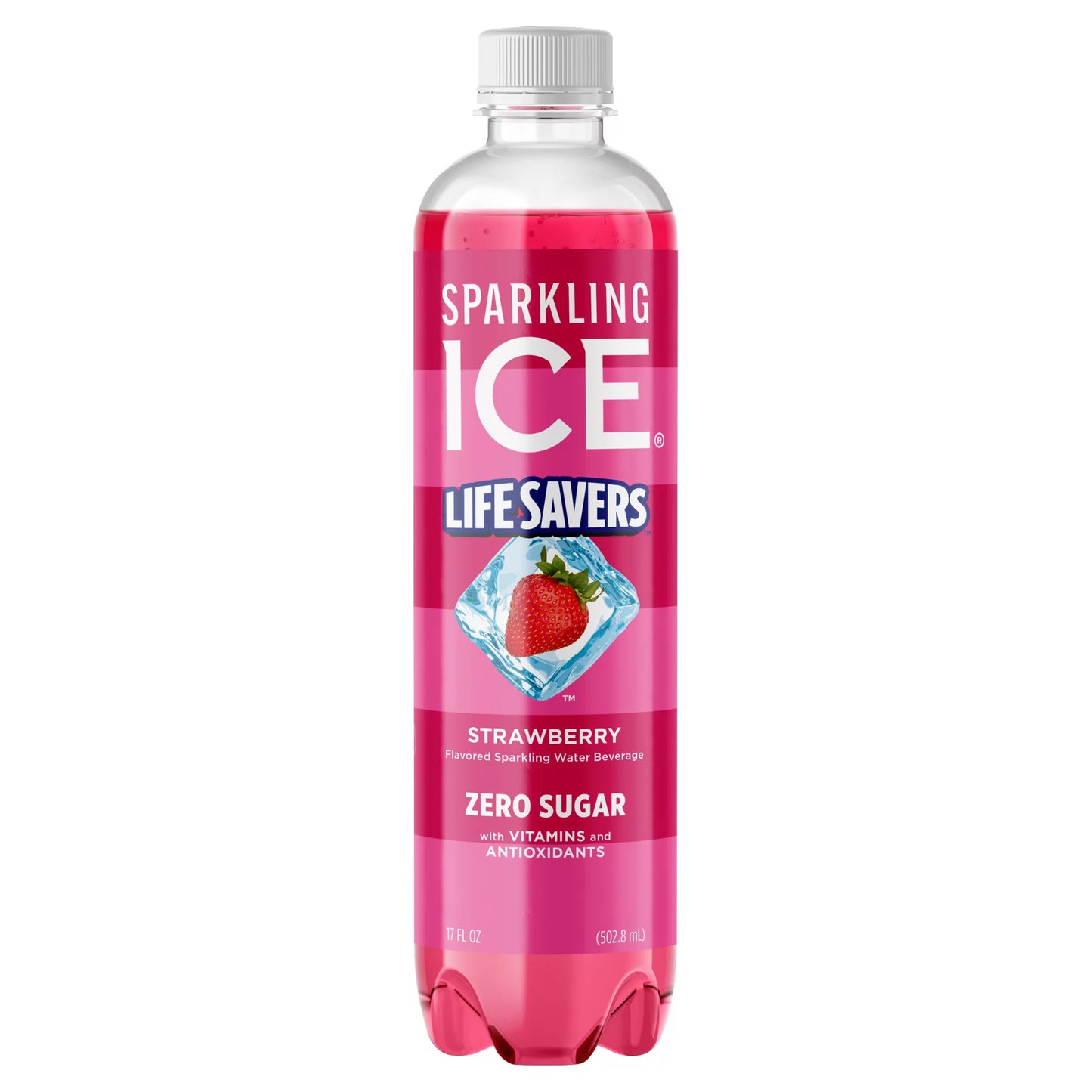 Sparkling Ice Life Savers Zero Sugar Wild Cherry Sparkling Water Beverage 17 fl. oz. bulk pack available from Crabtree Supply. Fast local delivery and nationwide shipping.