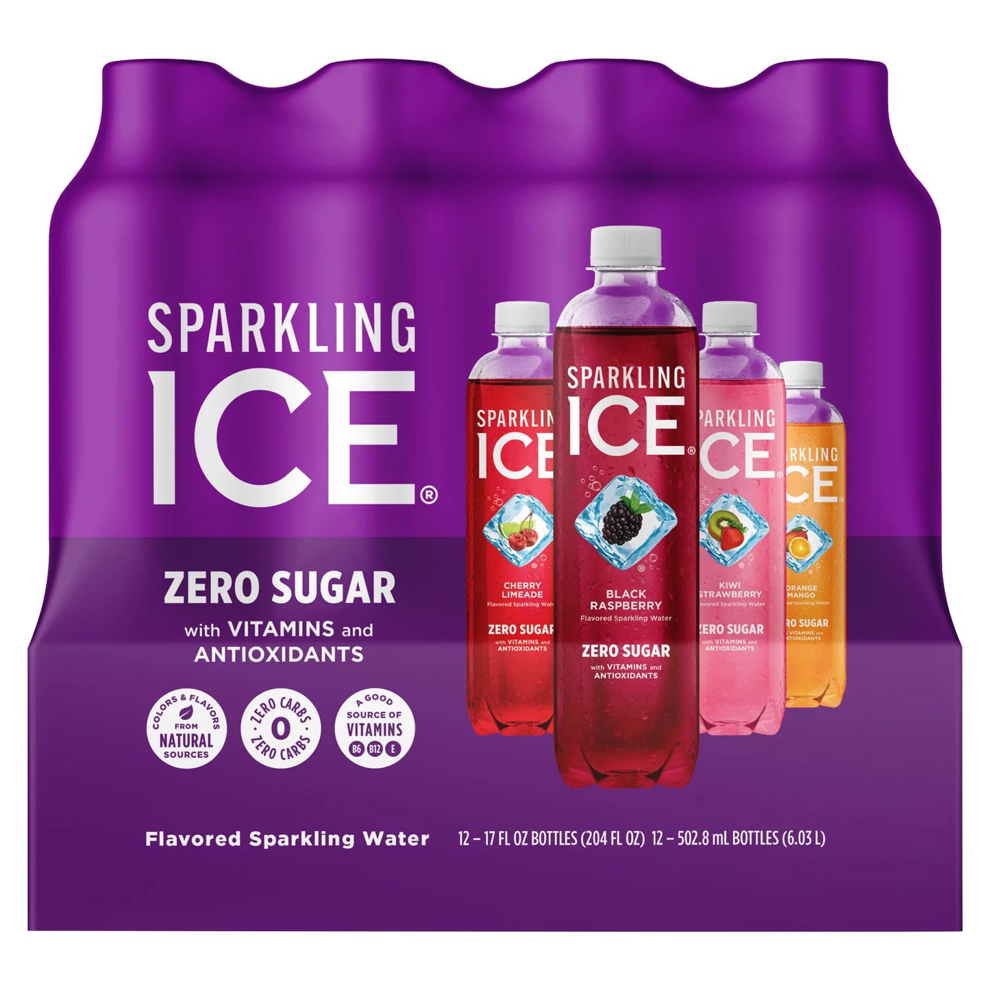 Sparkling Ice Sparkling Water, Assorted, Zero Sugar 204 fl. oz. bulk pack available from Crabtree Supply. Fast local delivery and nationwide shipping.