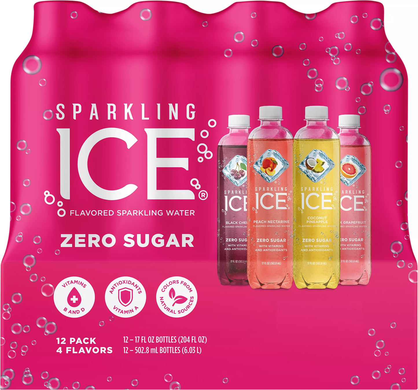 Sparkling Ice Flavored sparkling water 204 fl. oz. bulk pack available from Crabtree Supply. Fast local delivery and nationwide shipping.