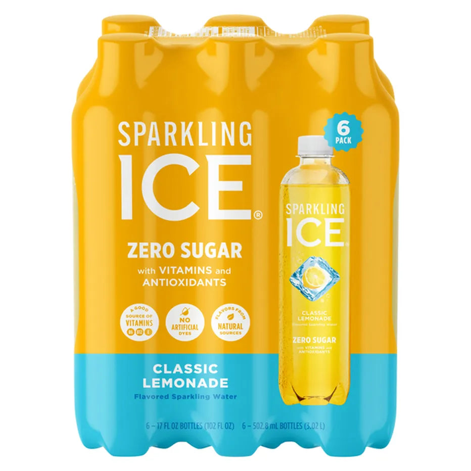 Sparkling Ice Classic Lemonade Sparkling Water 6 PK 102 fl. oz. bulk pack available from Crabtree Supply. Fast local delivery and nationwide shipping.