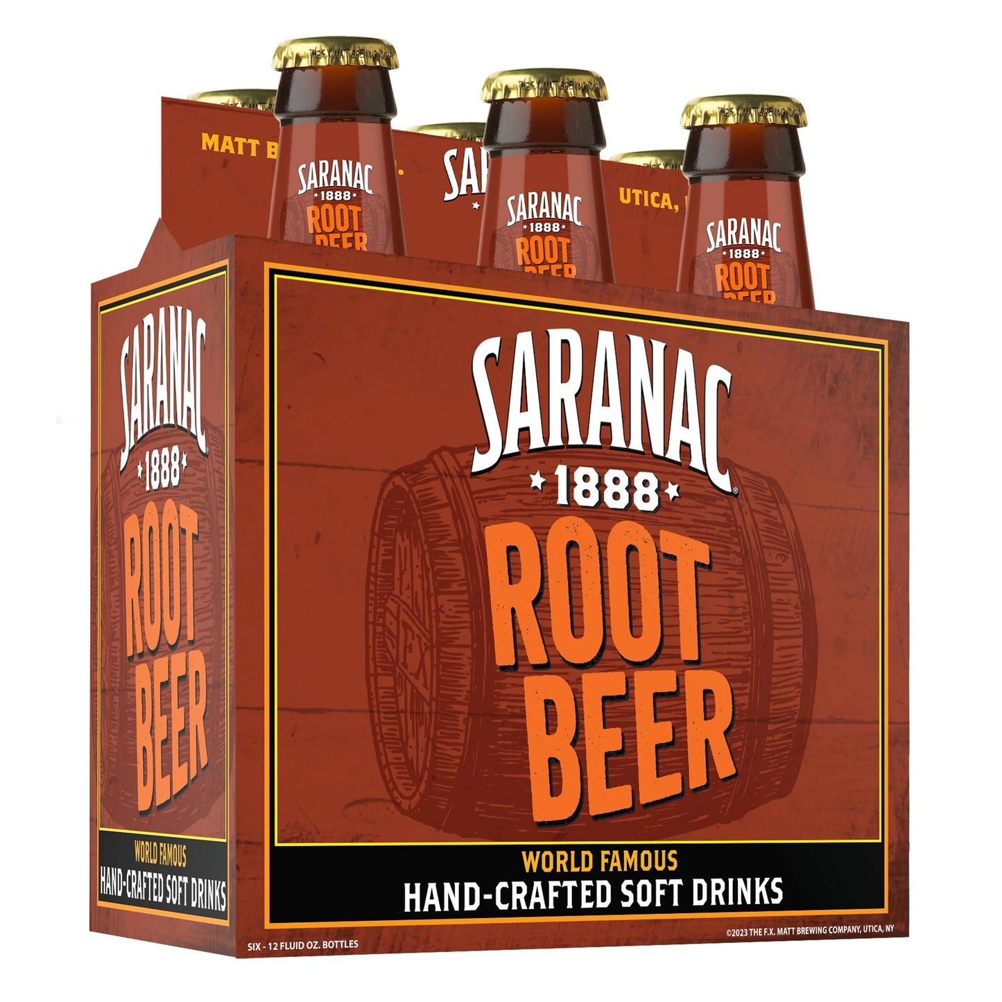 Saranac Root Beer 6 x 12 fl. oz. bulk pack available from Crabtree Supply. Fast local delivery and nationwide shipping.