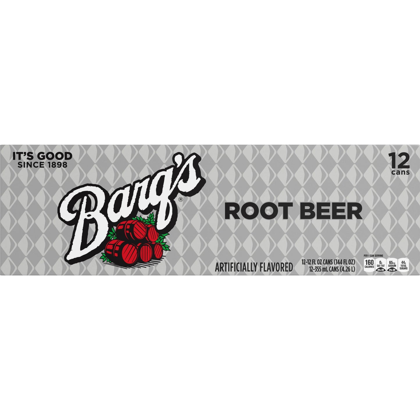 Barq's Root Beer Soda Cans 12 x 12 fl. oz. bulk pack available from Crabtree Supply. Fast local delivery and nationwide shipping.