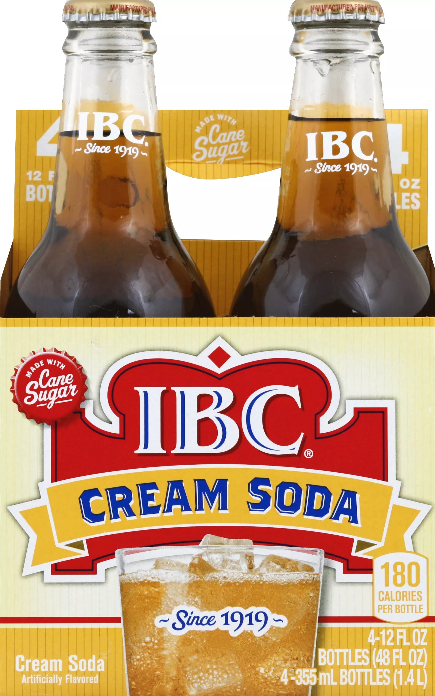 IBC Cream Soda 48 fl. oz. bulk pack available from Crabtree Supply. Fast local delivery and nationwide shipping.