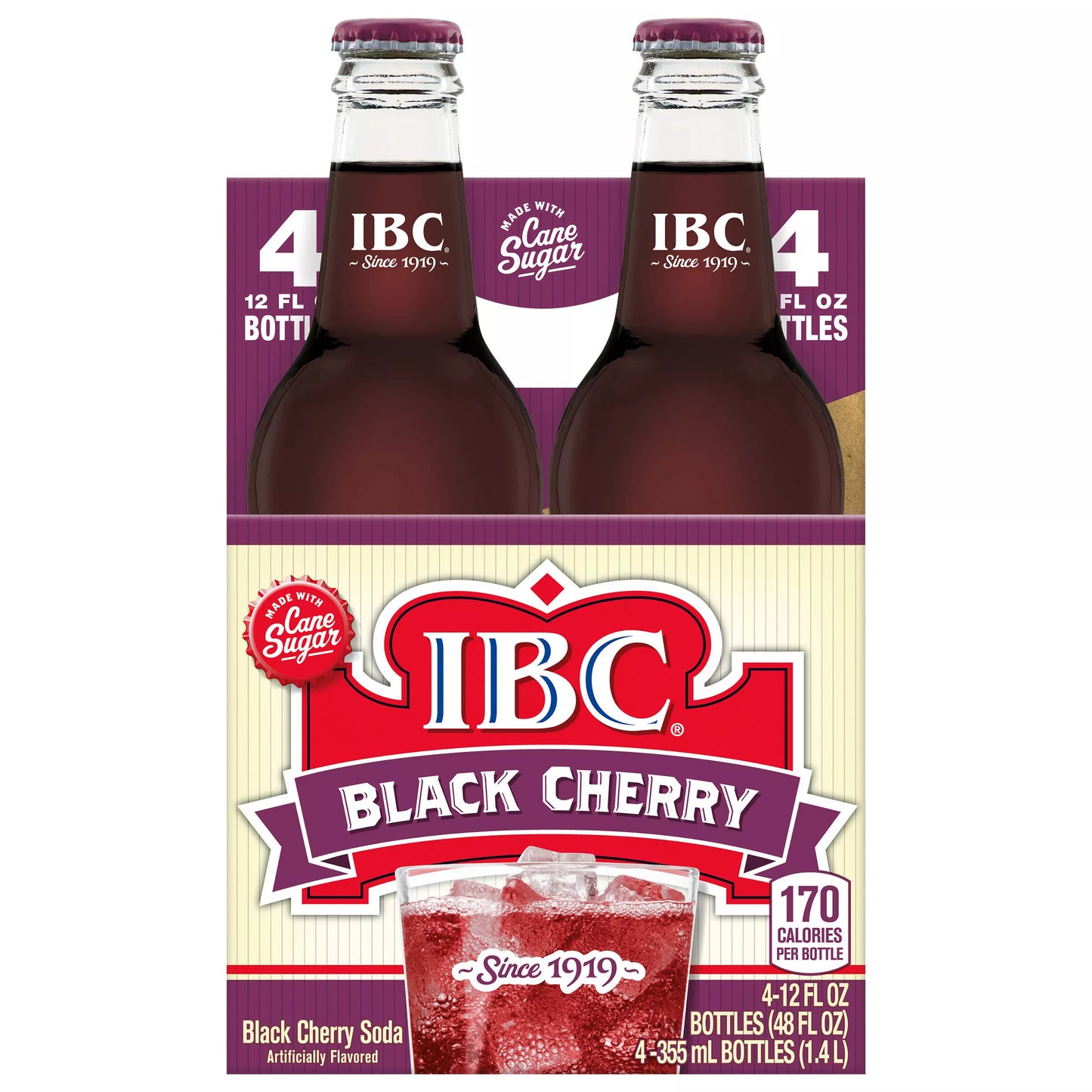 Ibc Black Cherry Soda 48 fl. oz. bulk pack available from Crabtree Supply. Fast local delivery and nationwide shipping.