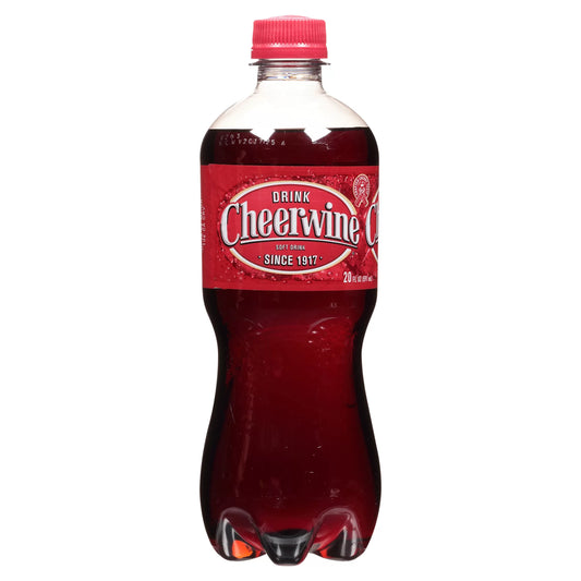 Cheerwine Soft Drink 20 fl. oz. bulk pack available from Crabtree Supply. Fast local delivery and nationwide shipping.