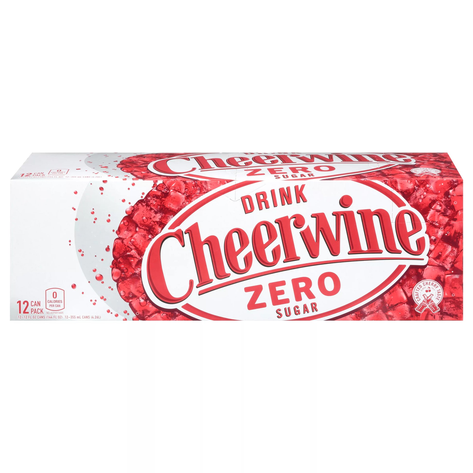 Cheerwine Soda, Zero Sugar, 12 Pack 12 x 12 fl. oz. bulk pack available from Crabtree Supply. Fast local delivery and nationwide shipping.