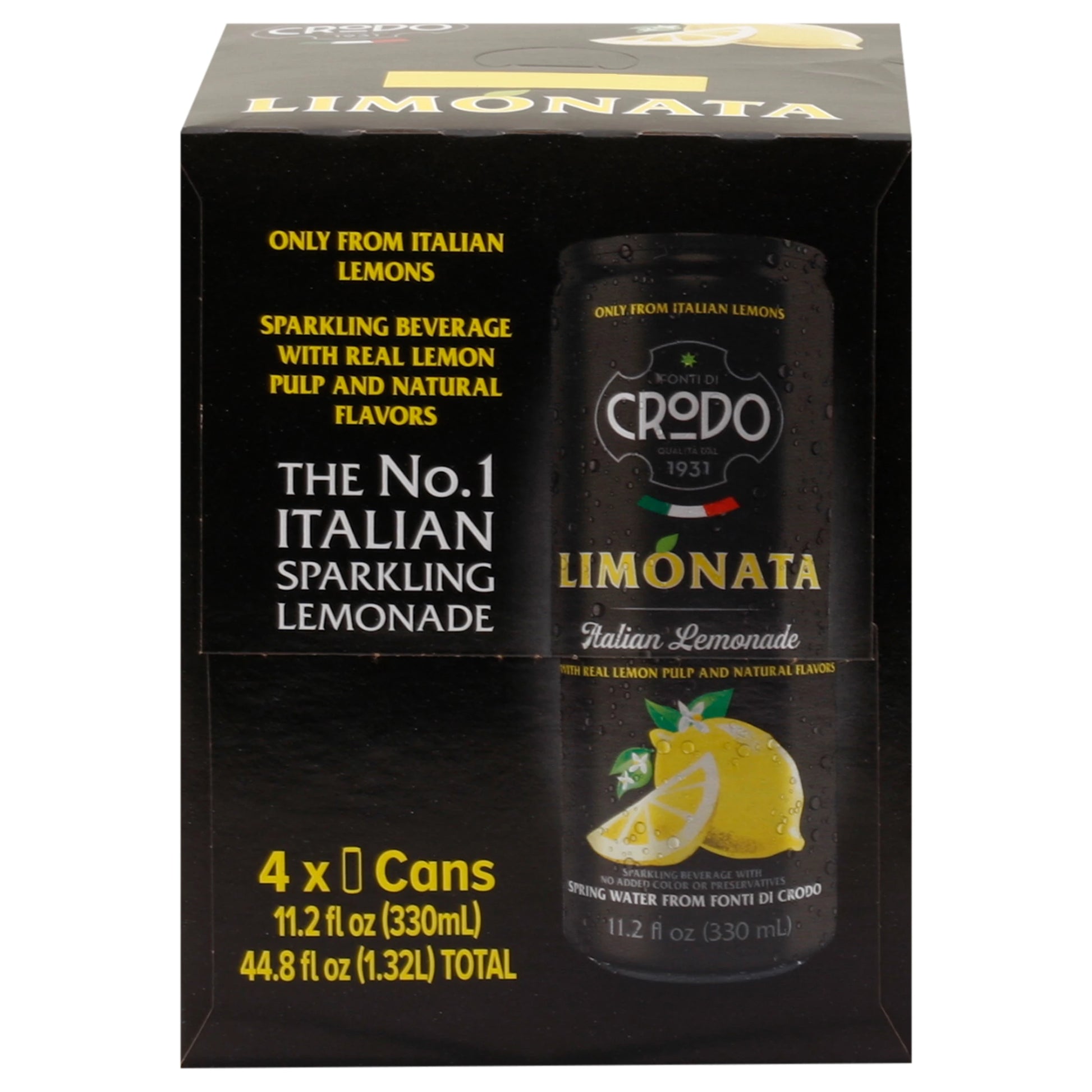 Crodo Limonata Sparkling Italian Lemonade 4 x 11.2 fl. oz. bulk pack available from Crabtree Supply. Fast local delivery and nationwide shipping.