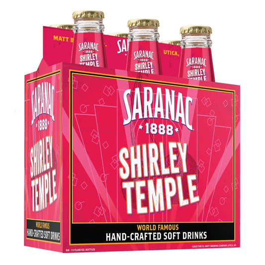 Saranac Shirley Temple 6 x 12 fl. oz. bulk pack available from Crabtree Supply. Fast local delivery and nationwide shipping.