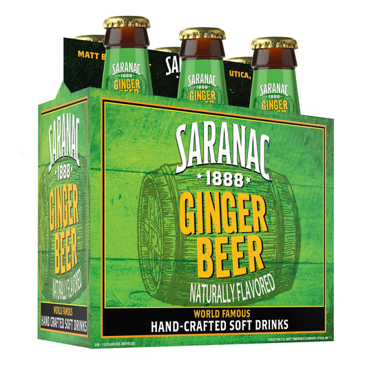 Saranac Ginger Beer 6pk 12oz bottle 6 x 12 fl. oz. bulk pack available from Crabtree Supply. Fast local delivery and nationwide shipping.