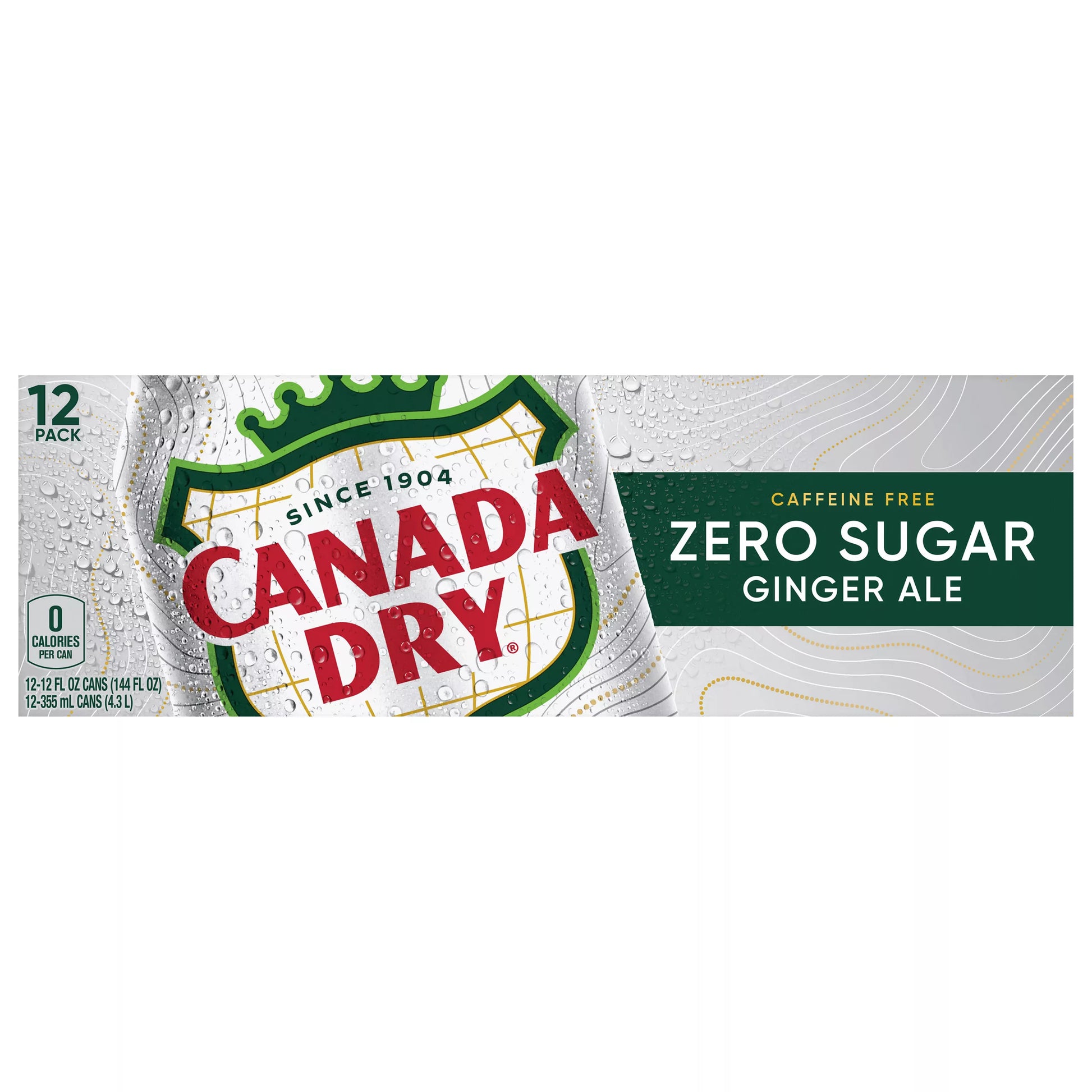 Canada Dry Ginger Ale, Zero Sugar 12 x 12 fl. oz. bulk pack available from Crabtree Supply. Fast local delivery and nationwide shipping.