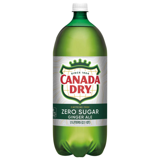 Canada Dry Ginger Ale, Zero Sugar 2 liter bulk pack available from Crabtree Supply. Fast local delivery and nationwide shipping.