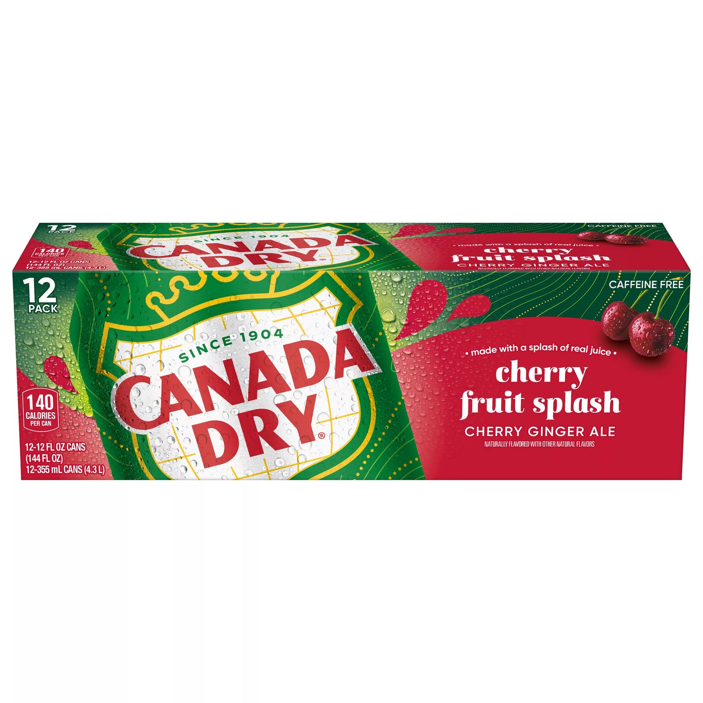 Canada Dry Cherry Fruit Splash Ginger Ale 12 x 12 fl. oz. bulk pack available from Crabtree Supply. Fast local delivery and nationwide shipping.