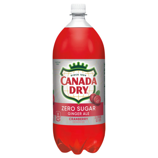 Canada Dry Ginger Ale, Cranberry, Zero Sugar, Caffeine Free 2 liter bulk pack available from Crabtree Supply. Fast local delivery and nationwide shipping.
