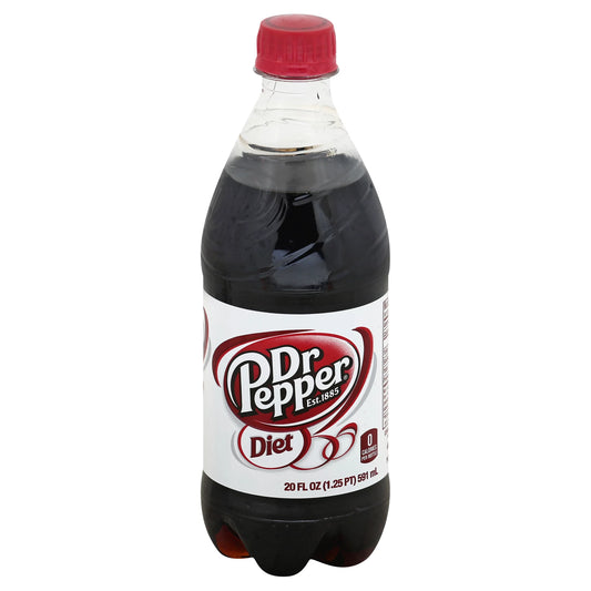 Dr Pepper Soda, Diet 20 fl. oz. bulk pack available from Crabtree Supply. Fast local delivery and nationwide shipping.