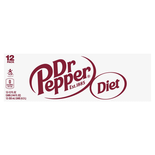 Dr Pepper Soda, Diet, 12 Pack 12 x 12 fl. oz. bulk pack available from Crabtree Supply. Fast local delivery and nationwide shipping.