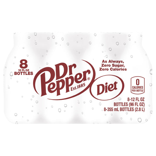 Dr Pepper Soda, Diet 8 x 12 fl. oz. bulk pack available from Crabtree Supply. Fast local delivery and nationwide shipping.
