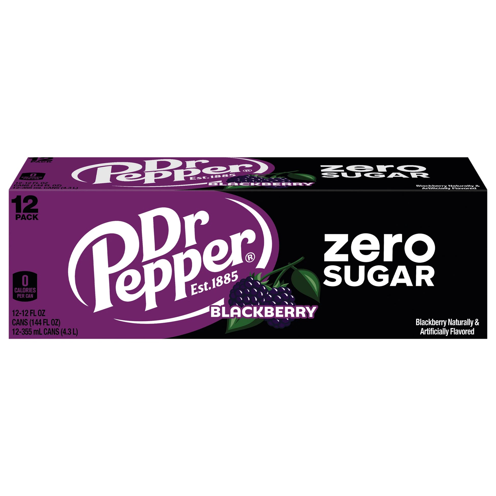 Dr Pepper Zero Sugar Blackberry Soda 12 x 12 fl. oz. bulk pack available from Crabtree Supply. Fast local delivery and nationwide shipping.
