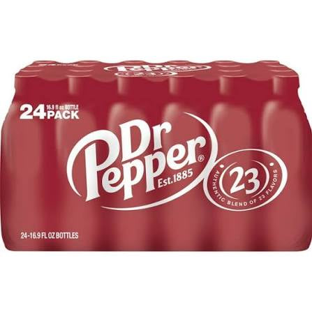 Dr Pepper Soda 16.9 fl. oz., 24 pk. bulk pack available from Crabtree Supply. Fast local delivery and nationwide shipping.