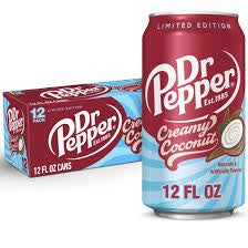 Dr Pepper Creamy Coconut Soda 12 x 12 fl. oz. bulk pack available from Crabtree Supply. Fast local delivery and nationwide shipping.