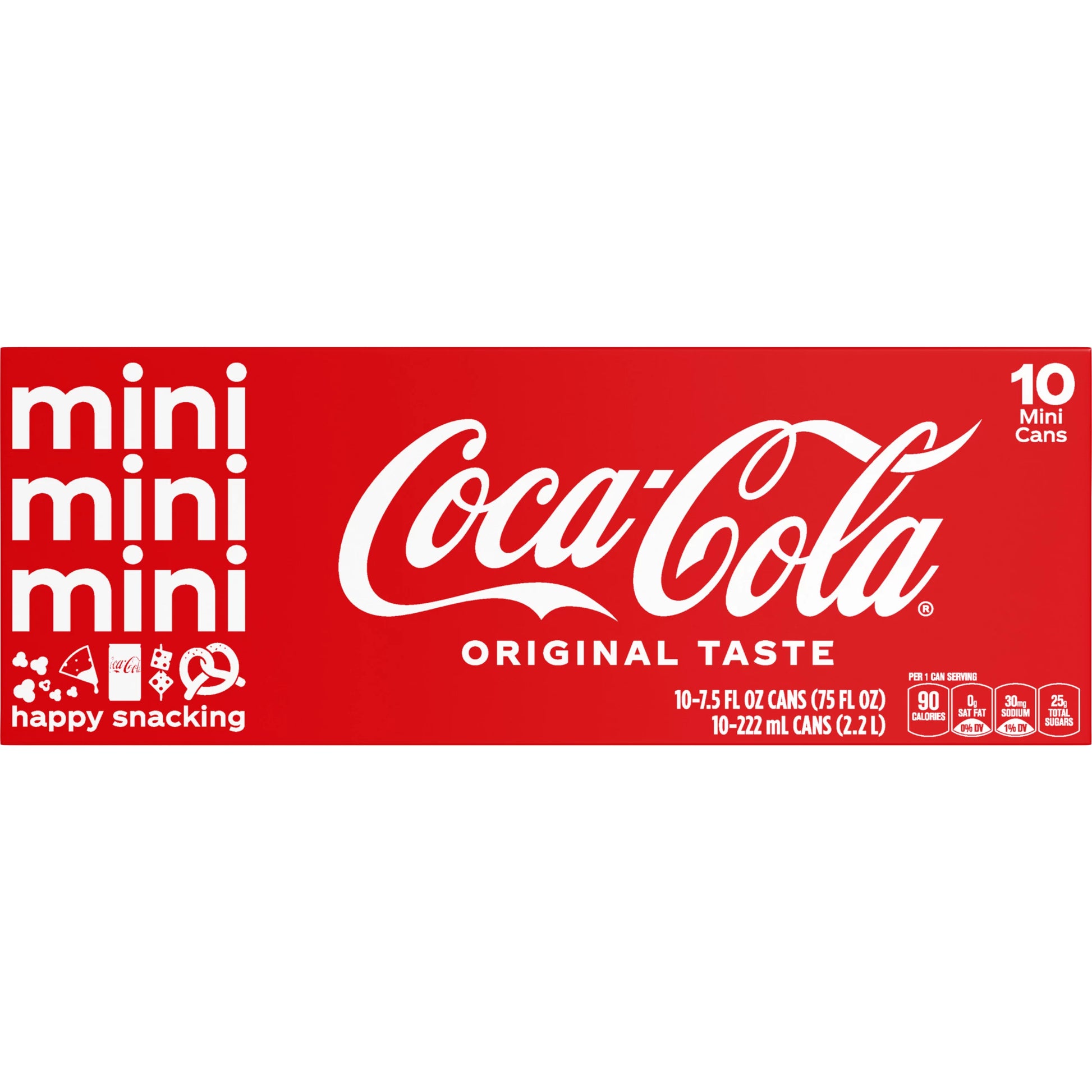 Coca-Cola Mini Soda Cans 10 x 7.5 fl. oz. bulk pack available from Crabtree Supply. Fast local delivery and nationwide shipping.