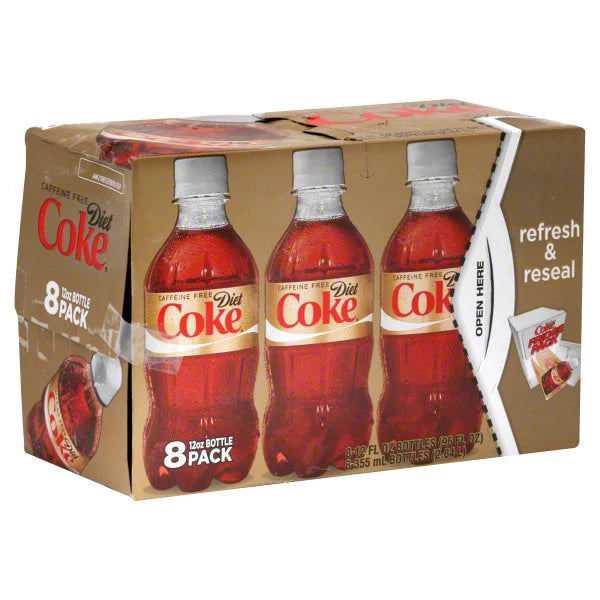 Diet Coke Cola, Caffeine Free, Fridge Pack 8 x 12 fl. oz. bulk pack available from Crabtree Supply. Fast local delivery and nationwide shipping.