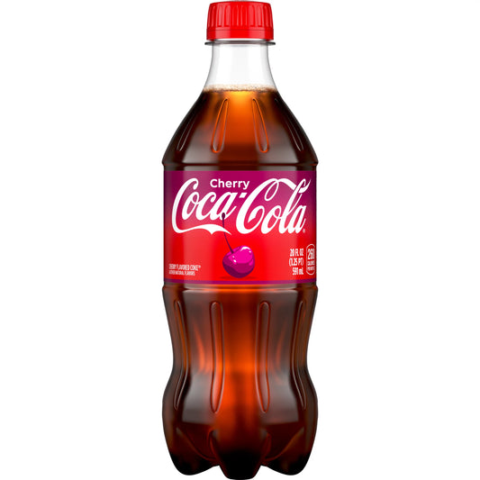 Coca-Cola Cherry Soda Bottle 20 fl. oz. bulk pack available from Crabtree Supply. Fast local delivery and nationwide shipping.