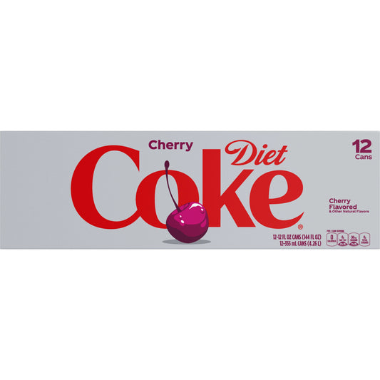 Diet Coke Cherry Soda Cans 12 x 12 fl. oz. bulk pack available from Crabtree Supply. Fast local delivery and nationwide shipping.
