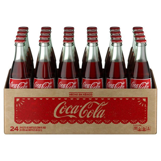 Coca-Cola Mexico Glass Bottles, 355 mL, 24 pk. bulk pack available from Crabtree Supply. Fast local delivery and nationwide shipping.