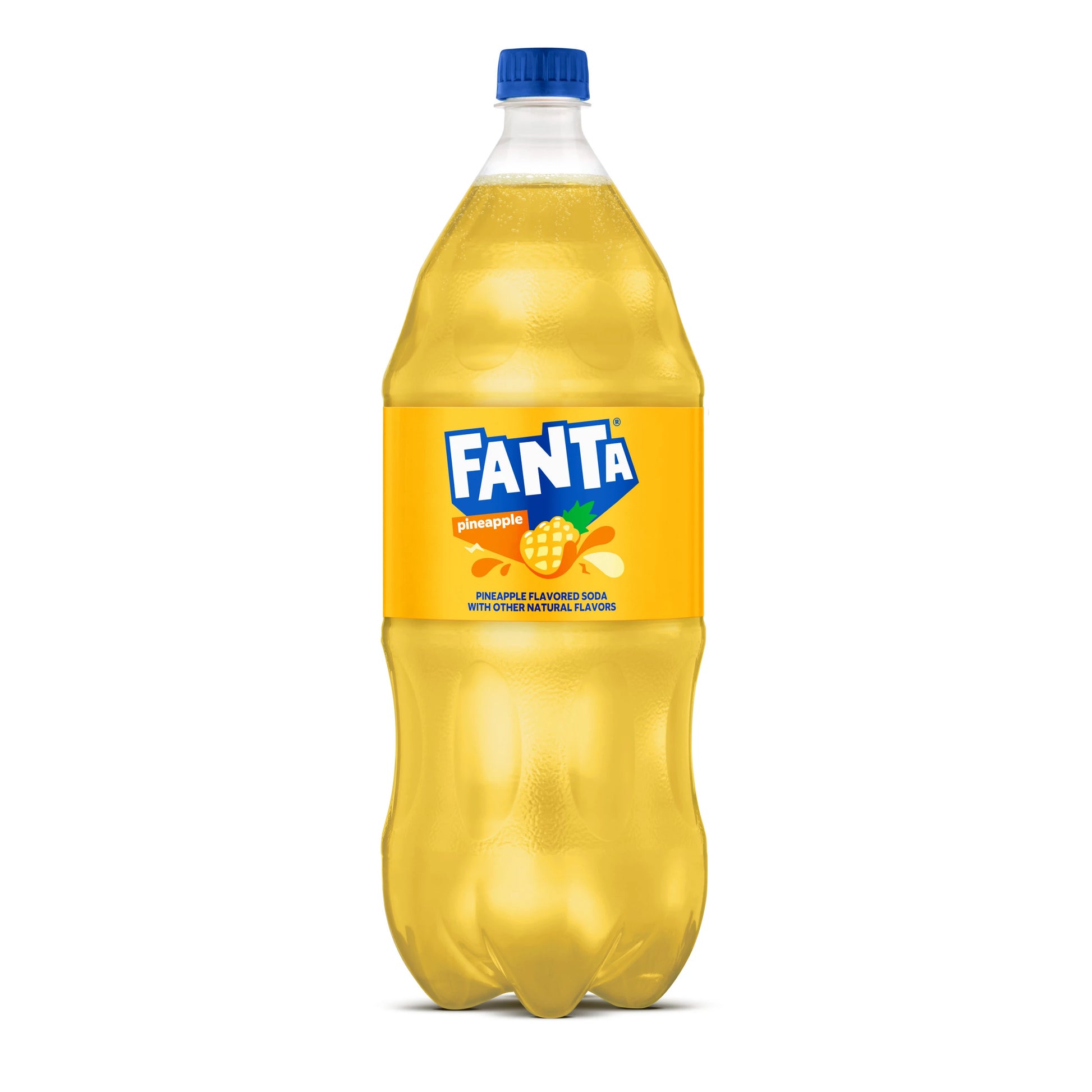 Fanta Pineapple Soda Bottle 2 liter bulk pack available from Crabtree Supply. Fast local delivery and nationwide shipping.