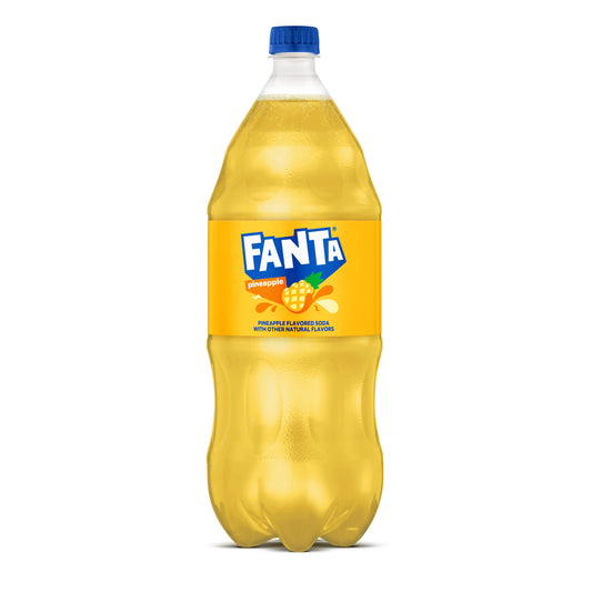 Fanta Pineapple Soda Bottle 2 liter bulk pack available from Crabtree Supply. Fast local delivery and nationwide shipping.