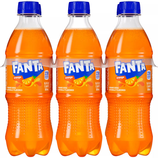 Fanta Orange Soda Bottles 6 x 16.9 fl. oz. bulk pack available from Crabtree Supply. Fast local delivery and nationwide shipping.