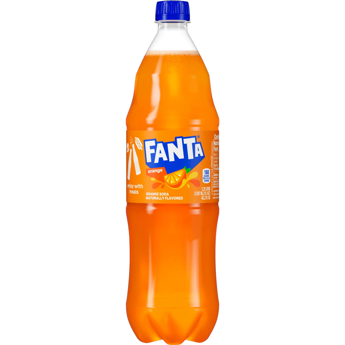 Fanta Orange Soda Bottle 1.25 liter bulk pack available from Crabtree Supply. Fast local delivery and nationwide shipping.