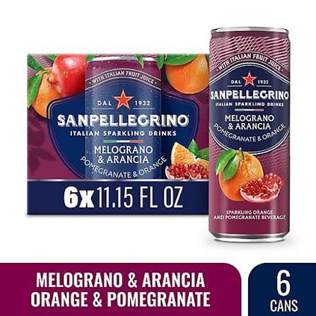Sanpellegrino Sparkling Drinks, Italian, Melograno & Arancia 6 x 11.15 fl. oz. bulk pack available from Crabtree Supply. Fast local delivery and nationwide shipping.