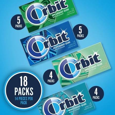 Orbit Gum Sugar-Free Mint Chewing Gum Bulk Variety Pack, 18 pk. – alternate product view 2