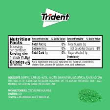 Trident Spearmint Sugar-Free Gum, 15 pk. – alternate product view 2