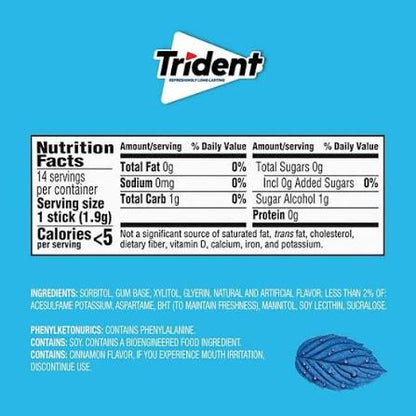 Trident Original Flavor Sugar-Free Gum, 15 pk. – alternate product view 4