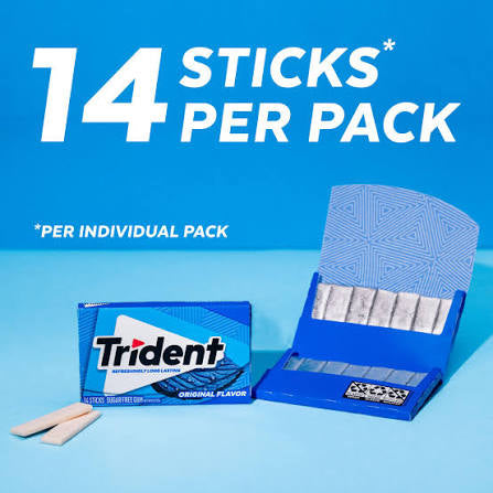 Trident Original Flavor Sugar-Free Gum, 15 pk. – alternate product view 2