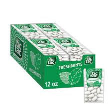 Tic Tac Freshmint Breath Mints, On-The-Go Refreshment, 12 pk./1 oz. product packaging