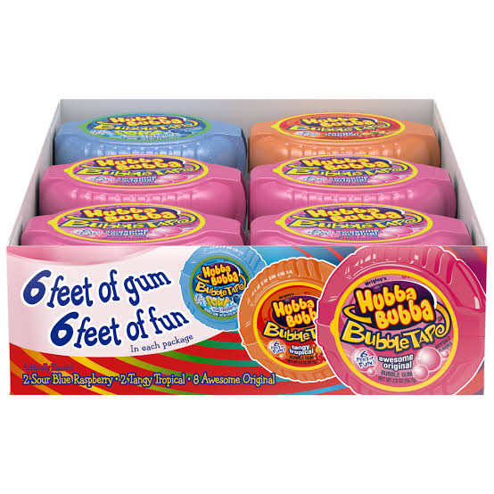 Hubba Bubba Bubble Gum Candy, Variety Pack, 6-Foot Roll, 12 ct. – alternate product view 2