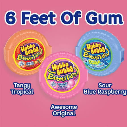 Hubba Bubba Bubble Gum Candy, Variety Pack, 6-Foot Roll, 12 ct. – alternate product view 3