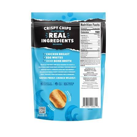 Wilde Sea Salt & Vinegar Protein Chips, 1.34 oz. — product image 2