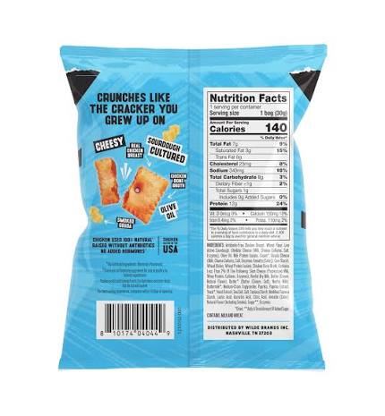 Wilde Smoked Gouda Protein Crackers, 4.2 oz. — product image 2