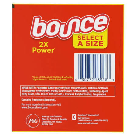 Bounce Select-A-Size Dryer Sheets, Outdoor Fresh, 400 ct.